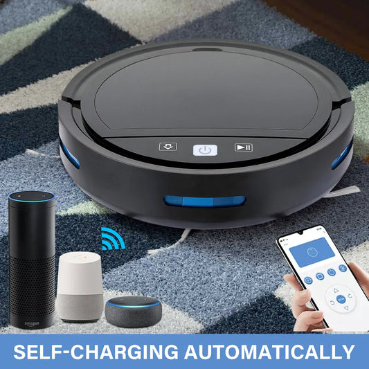 Robotic Vacuum Cleaner Mop Tuya WiFi Smart Robot Floor Dry Wet Sweeping Auto UK