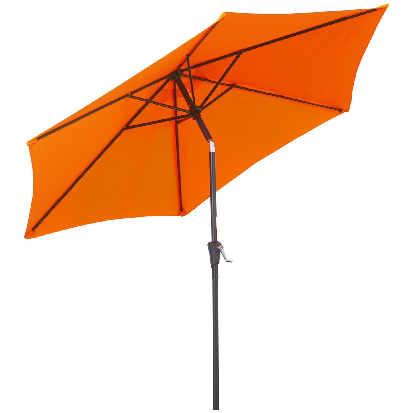 Patio Umbrella Parasol Sun Shade Tilt Crank Garden Aluminium 2.7M