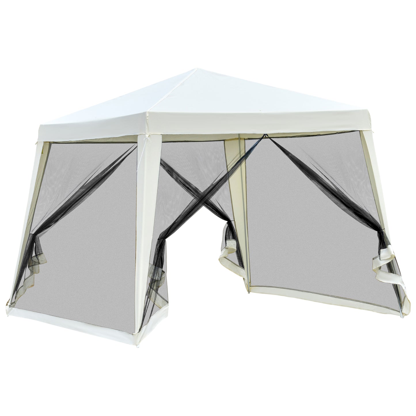 3 x 3(m) Gazebo Outdoor Canopy Tent Event Shelter with Mesh Screen Walls