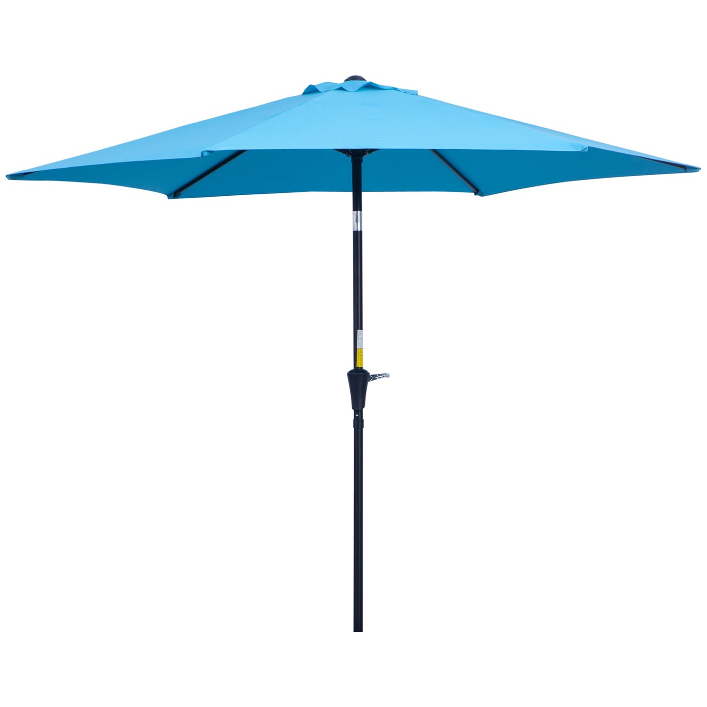 Patio Umbrella Parasol Sun Shade Tilt Crank Garden Aluminium 2.7M