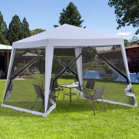 3 x 3(m) Gazebo Outdoor Canopy Tent Event Shelter with Mesh Screen Walls