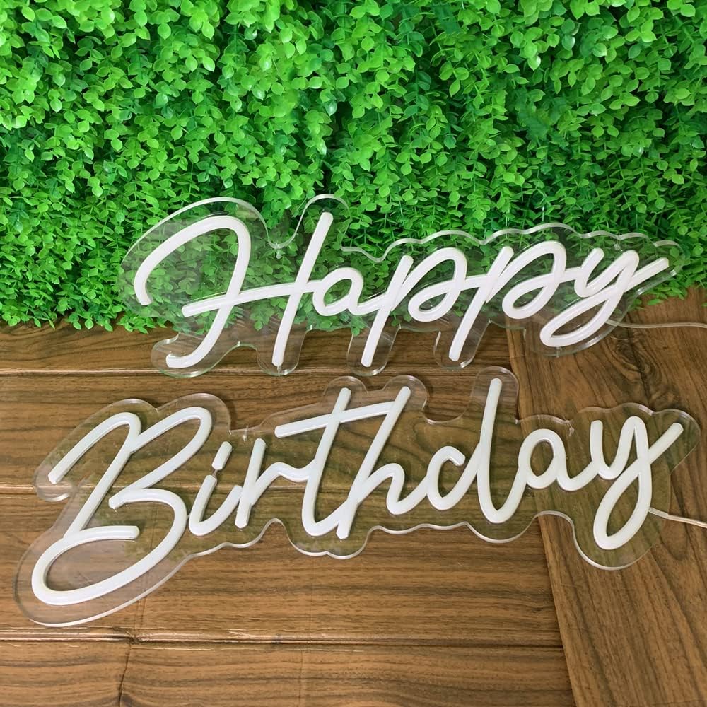 Large Happy Birthday Sign 98x20 cm