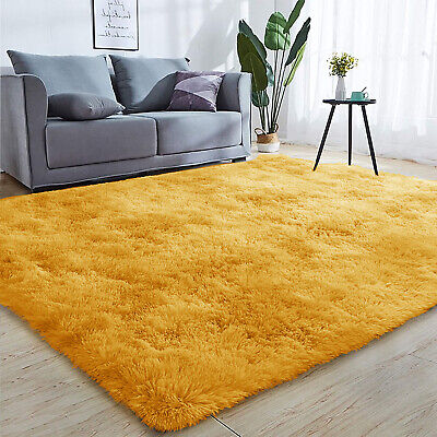 Thick Large Anti Slip Shaggy Rugs Soft Fluffy Rug Living Room Bedroom Carpet Mat