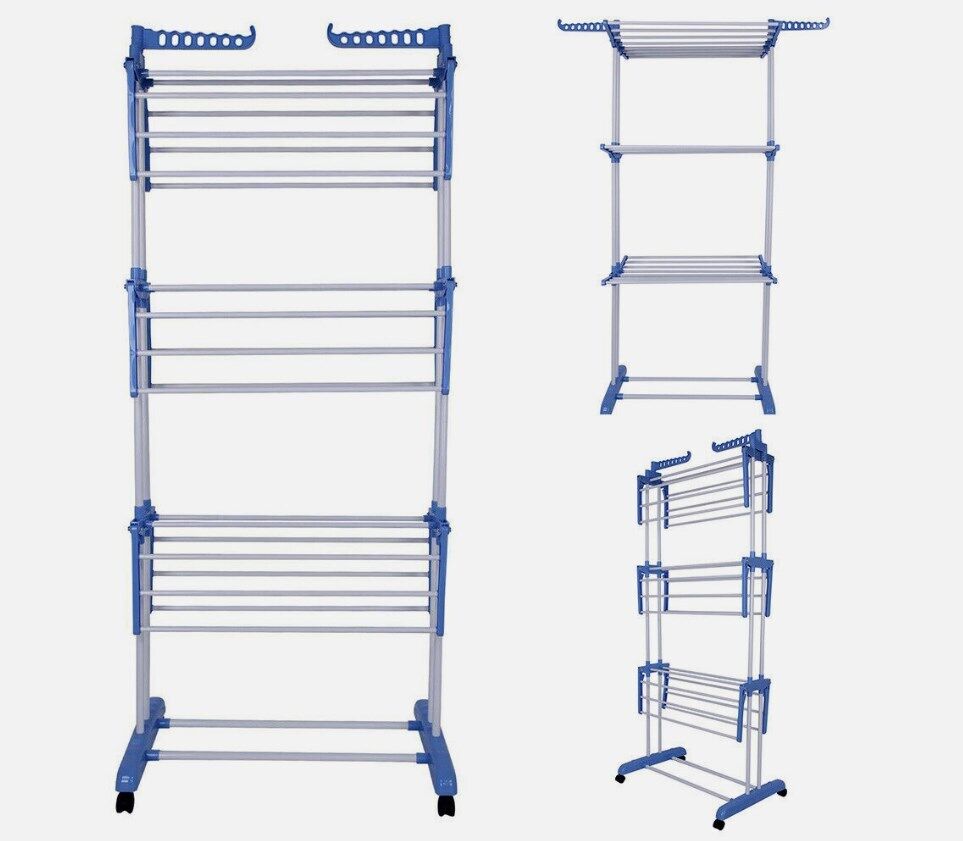 Extra Large Foldable Outdoor Laundry Dryer Rack Line