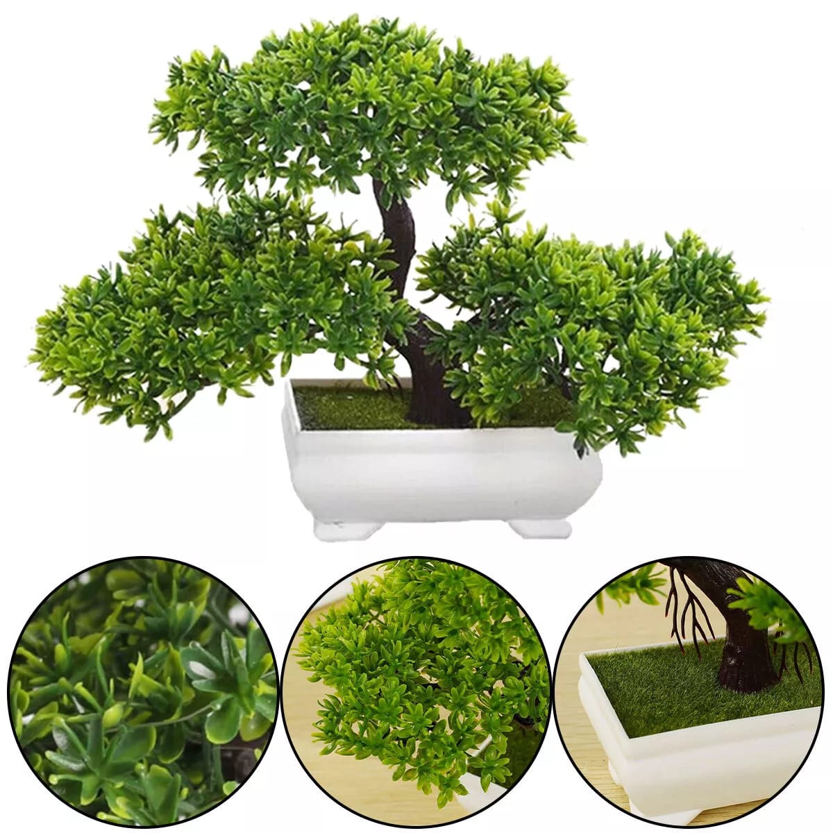 Bonsai Artificial Fake Tree In Pot Plants Home Office Pine Tree Garden