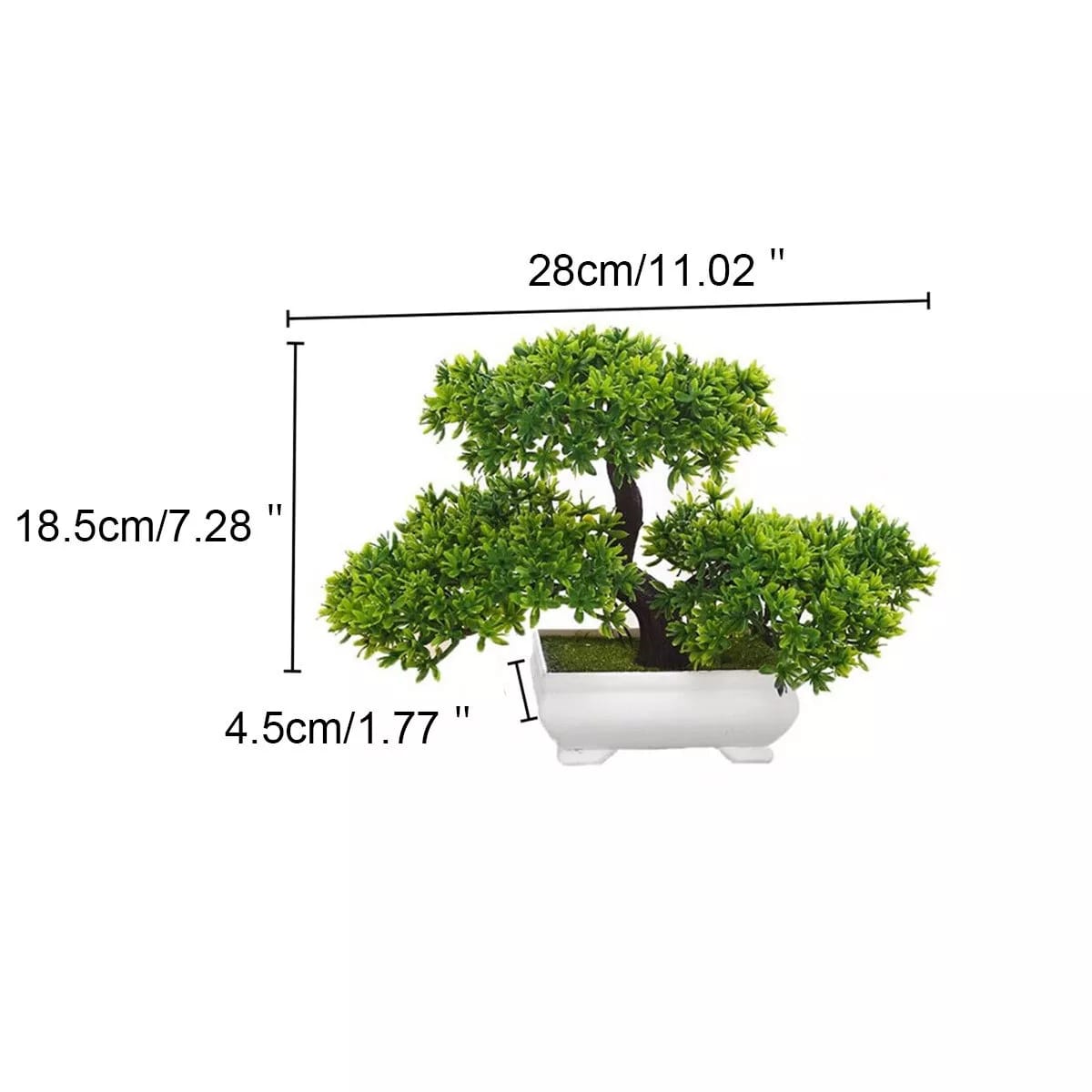 Bonsai Artificial Fake Tree In Pot Plants Home Office Pine Tree Garden