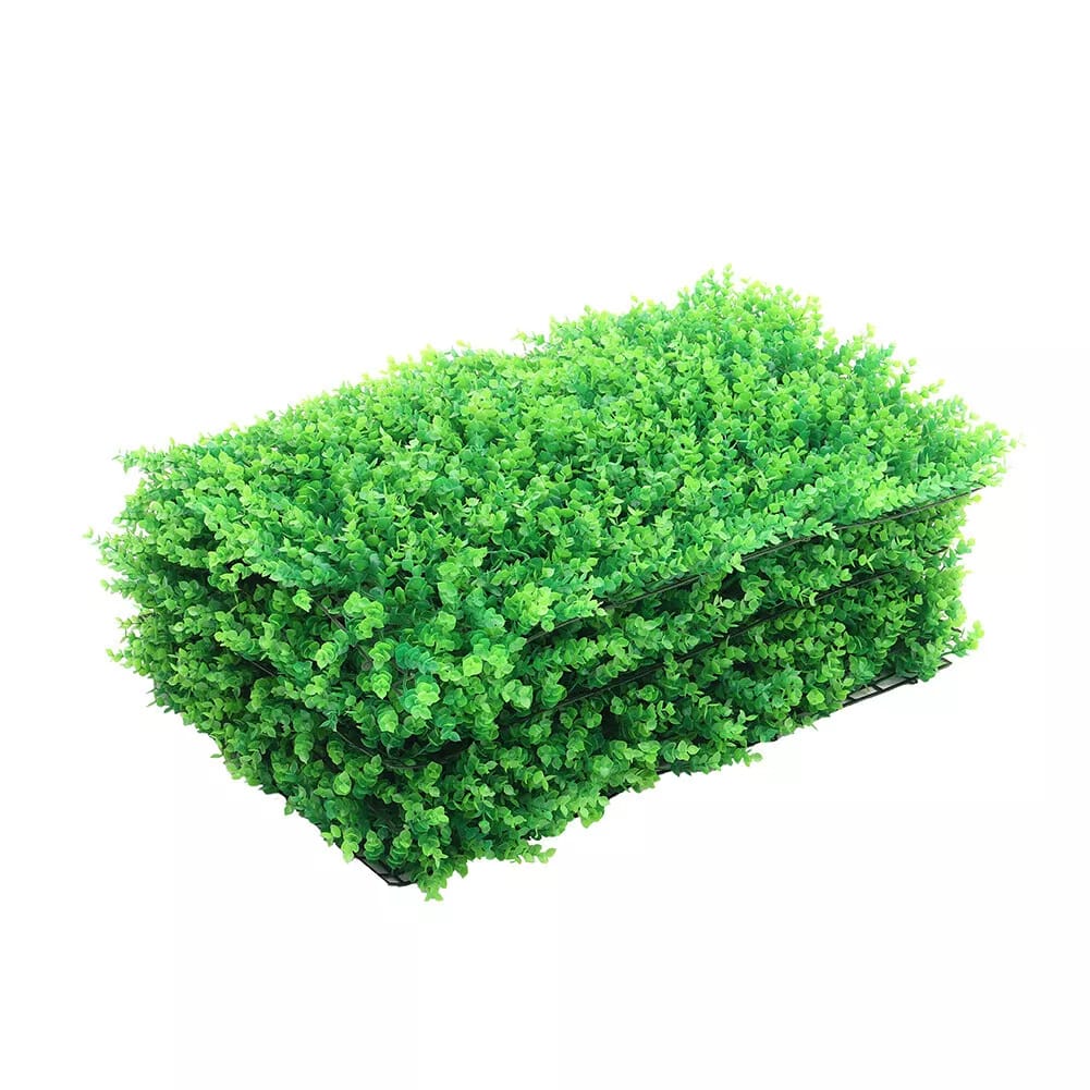 6X Artificial Plant Fence Greenery Wall Hedge Grass Mat Foliage Screen Panels UK