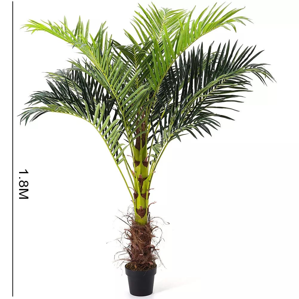 6FT Large Artificial Palm Tree Indoor Outdoor Potted Plant Home Office Decor