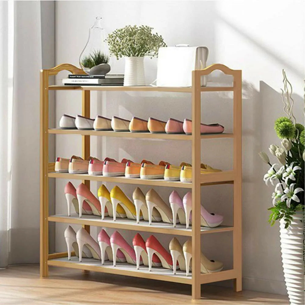 4 5 6 TIERS BAMBOO SHOE RACK