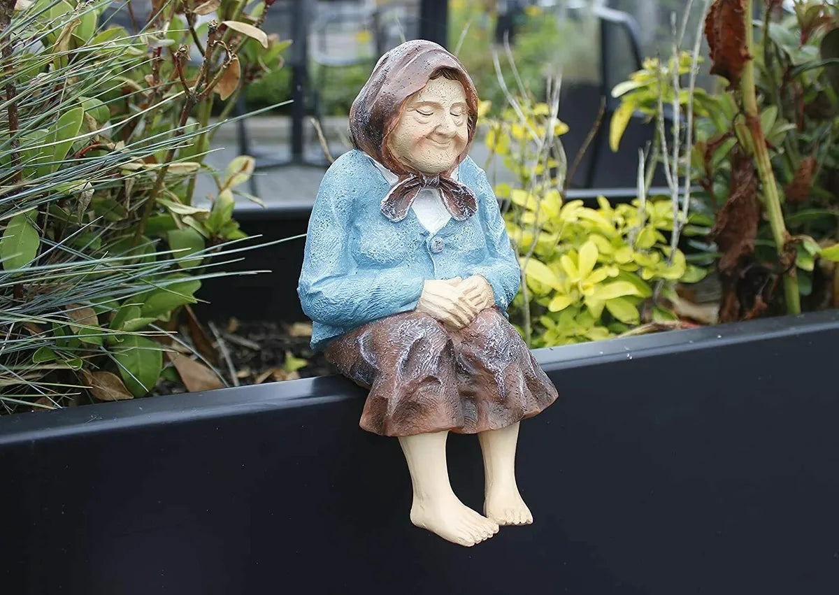 Grandparents Garden Ornaments Grandma Grandad Figures Nana Papa Statues Home