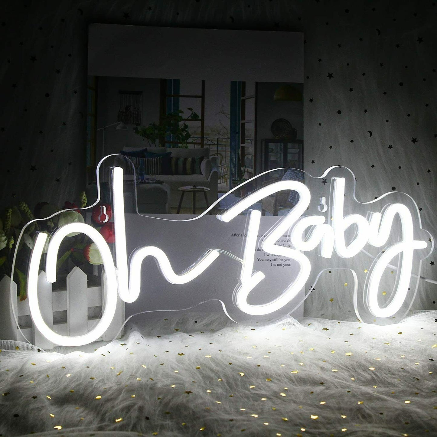 Neon Oh Baby Sign