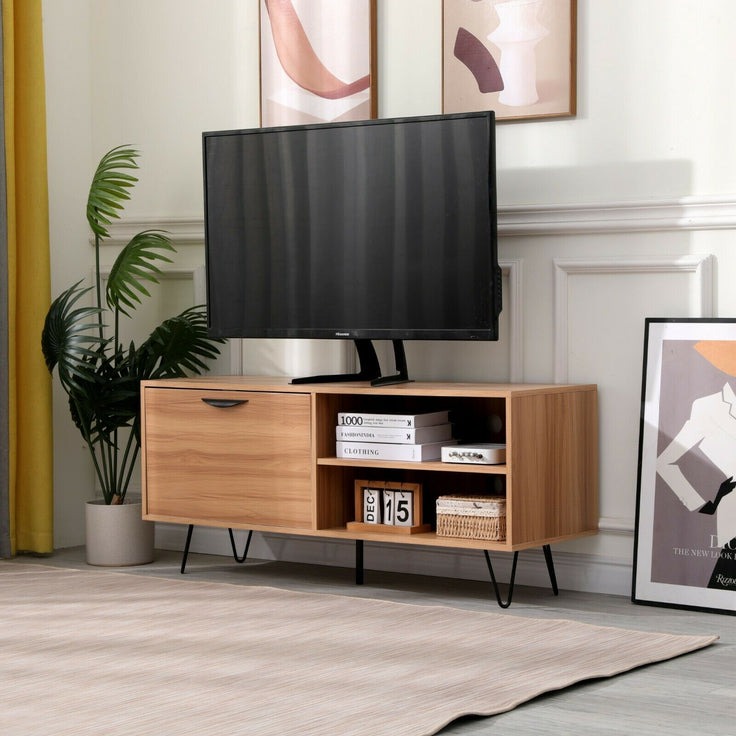 Living Room Furniture Wooden Modern TV Cabinet TV Stand Metal leg Media TV Unit