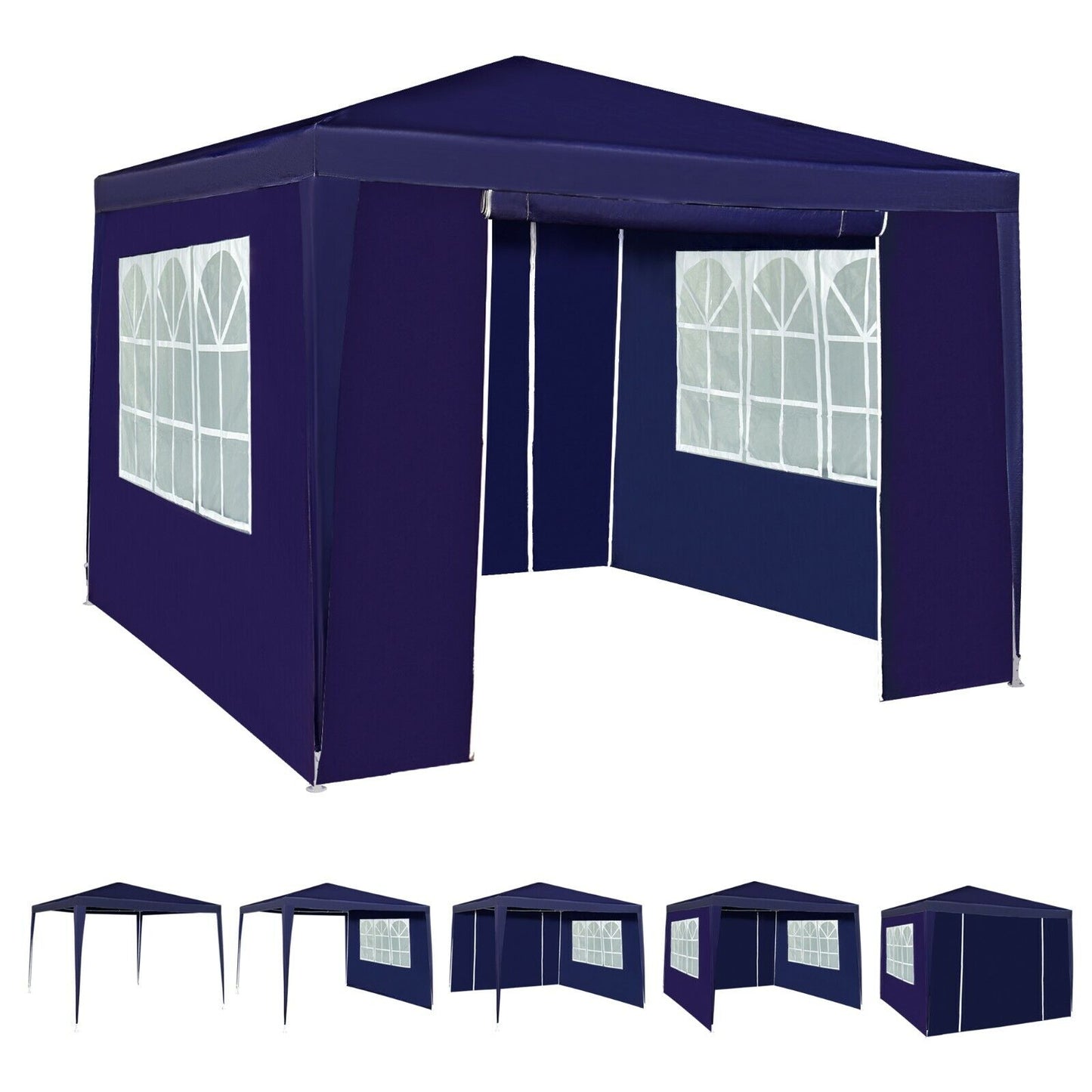 3x3m Gazebo with Side Panels