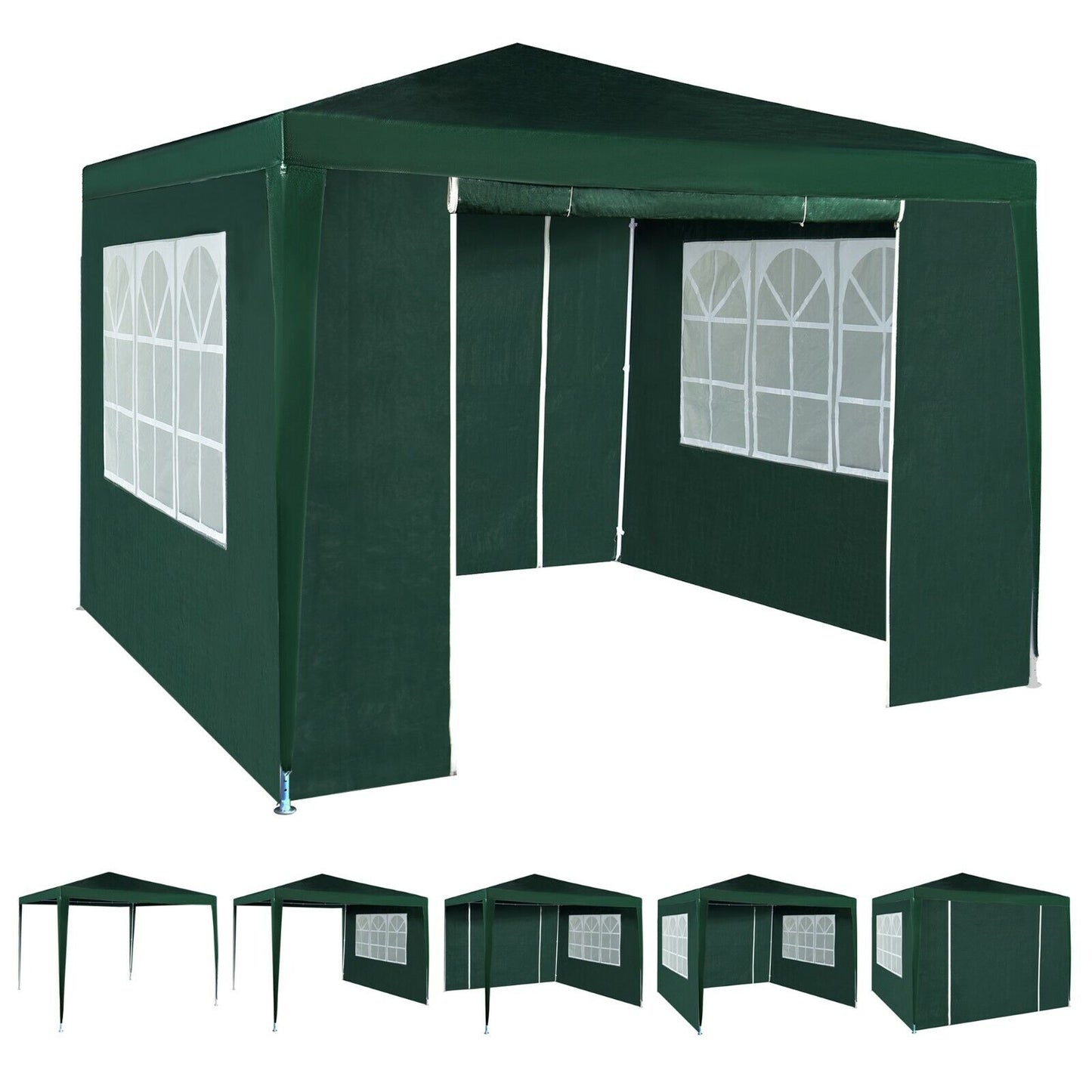 3x3m Gazebo with Side Panels