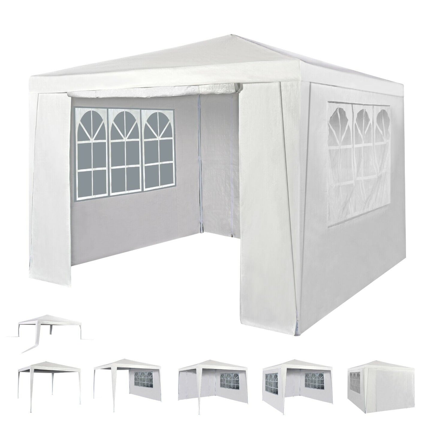 3x3m Gazebo with Side Panels