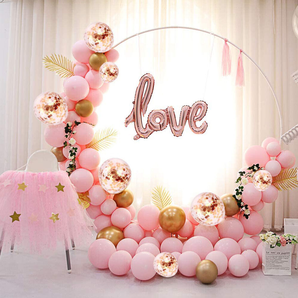 2M Metal Round Balloon Wedding Arch