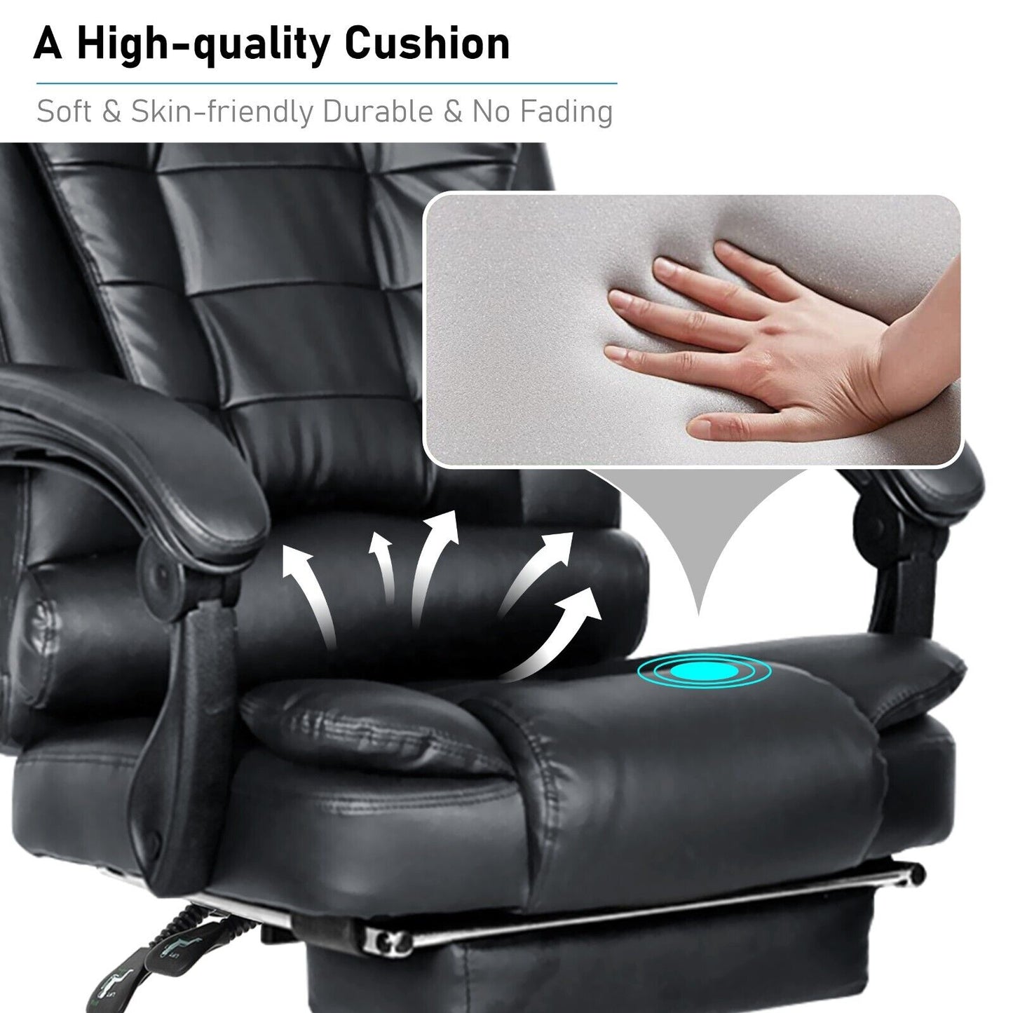 Massage Office Chair Gaming PC Computer Desk Executive Swivel Recliner Chairs