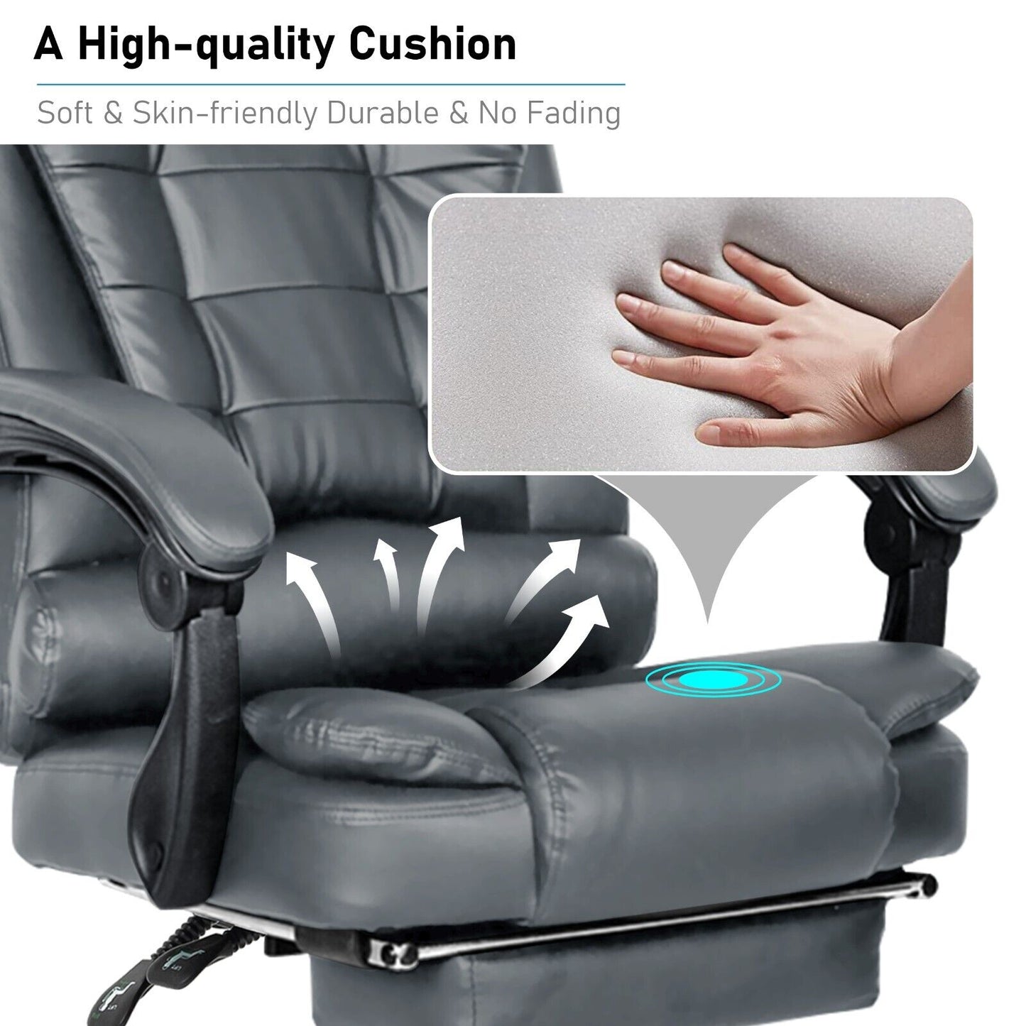 Massage Office Chair Gaming PC Computer Desk Executive Swivel Recliner Chairs