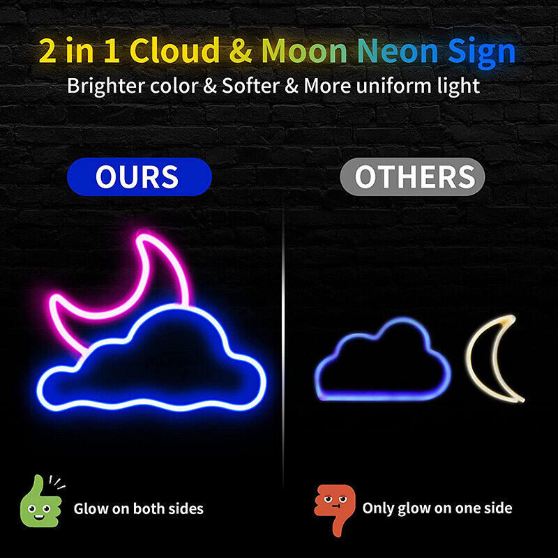 LED Neon Cloud Sign