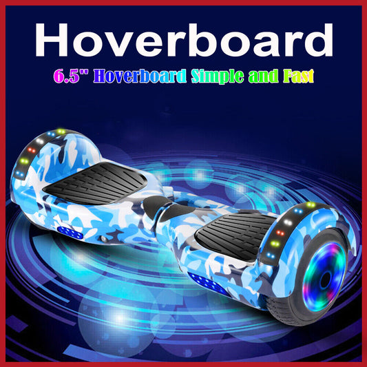 Electric Scooters Bluetooth Hoverboard LED Segway UK Hover Scooter Balance Board