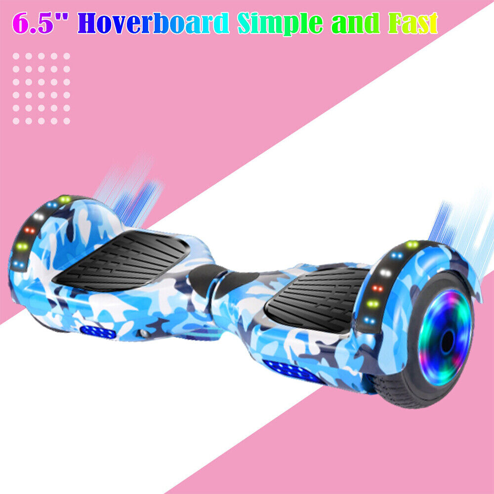 Electric Scooters Bluetooth Hoverboard LED Segway UK Hover Scooter Balance Board