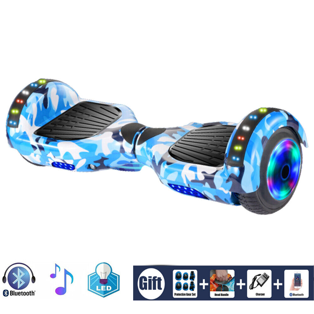 Electric Scooters Bluetooth Hoverboard LED Segway UK Hover Scooter Balance Board