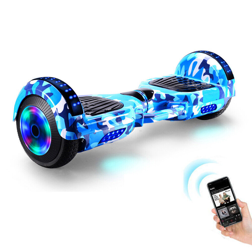 Electric Scooters Bluetooth Hoverboard LED Segway UK Hover Scooter Balance Board