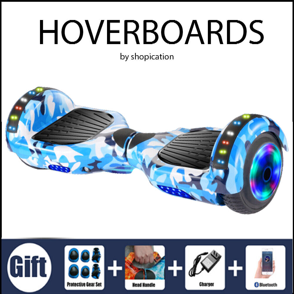 Electric Scooters Bluetooth Hoverboard LED Segway UK Hover Scooter Balance Board