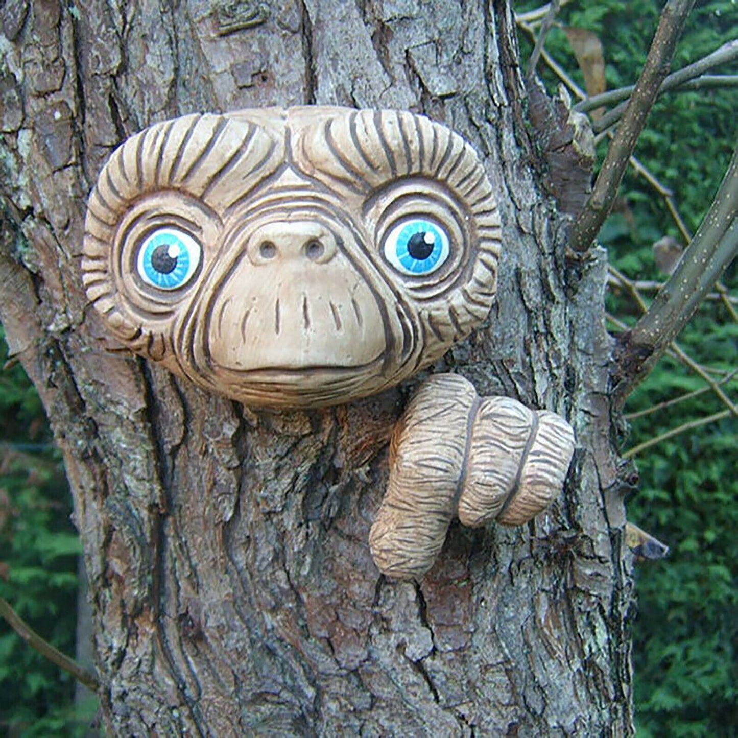 ET Alien Face Finger Garden Ornament