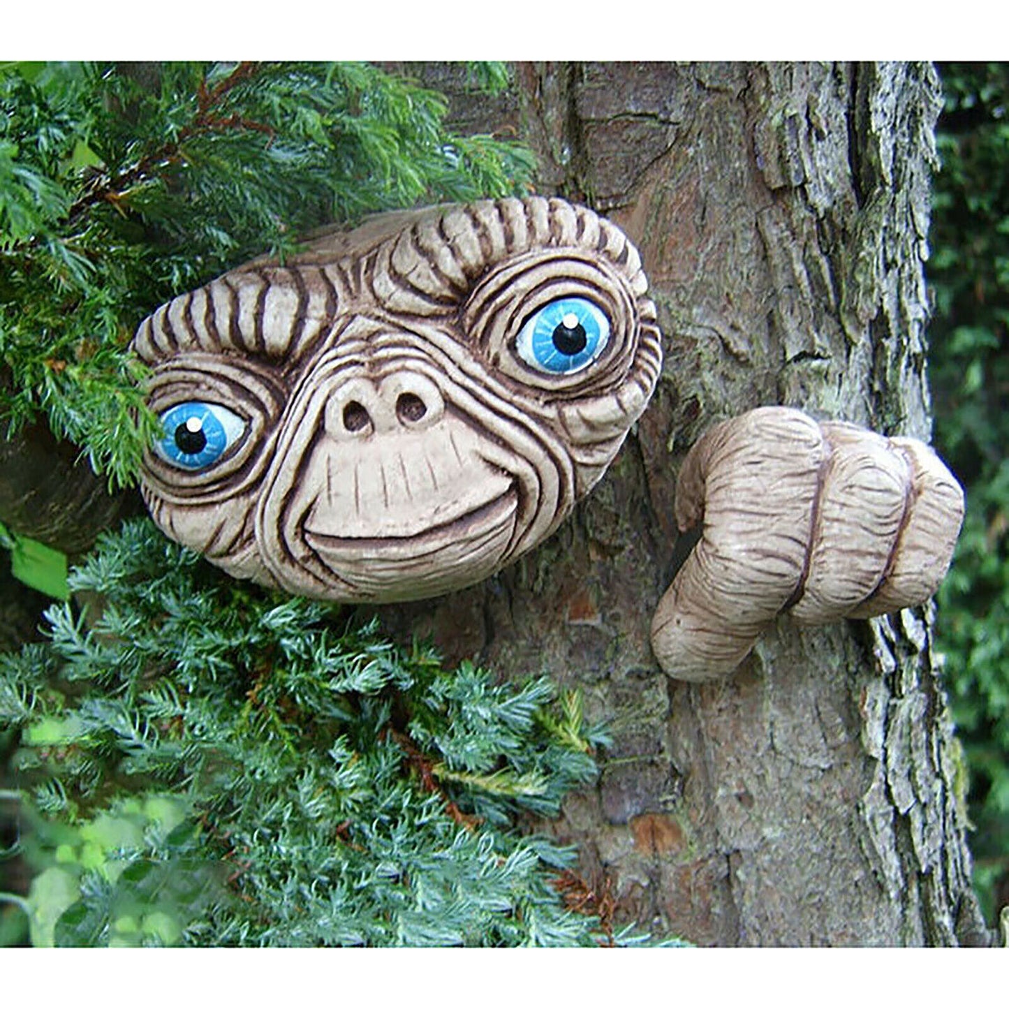 ET Alien Face Finger Garden Ornament