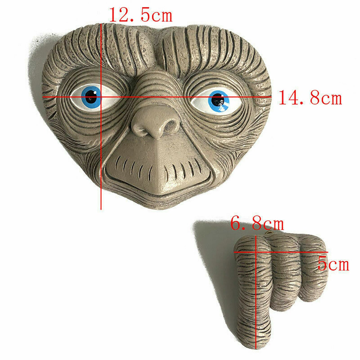 ET Alien Face Finger Garden Ornament