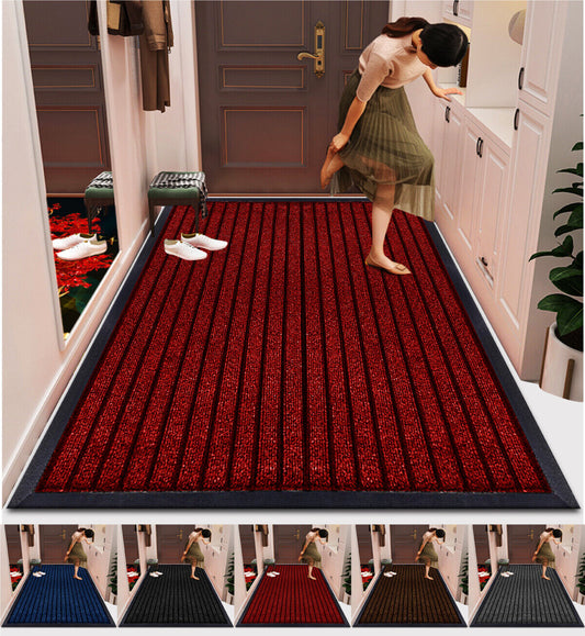 Heavy Duty Rubber Barrier Mat Non Slip Door Mats Hallway Runner Rug Kitchen Rugs