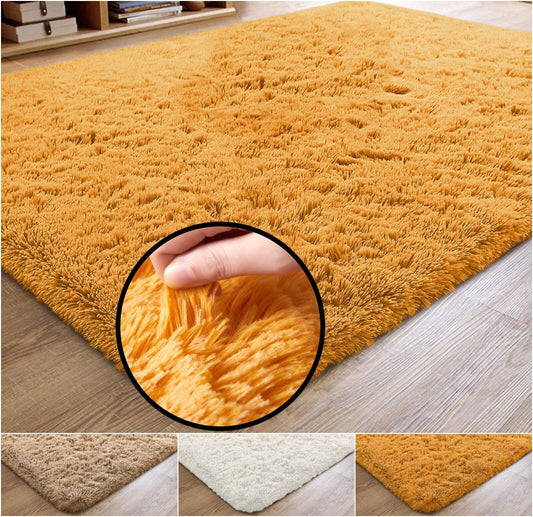 LIVING ROOM THICK LARGE SHAGGY RUG BEDROOM NON SLIP ON HALLWAY CARPET RUNNER RUG