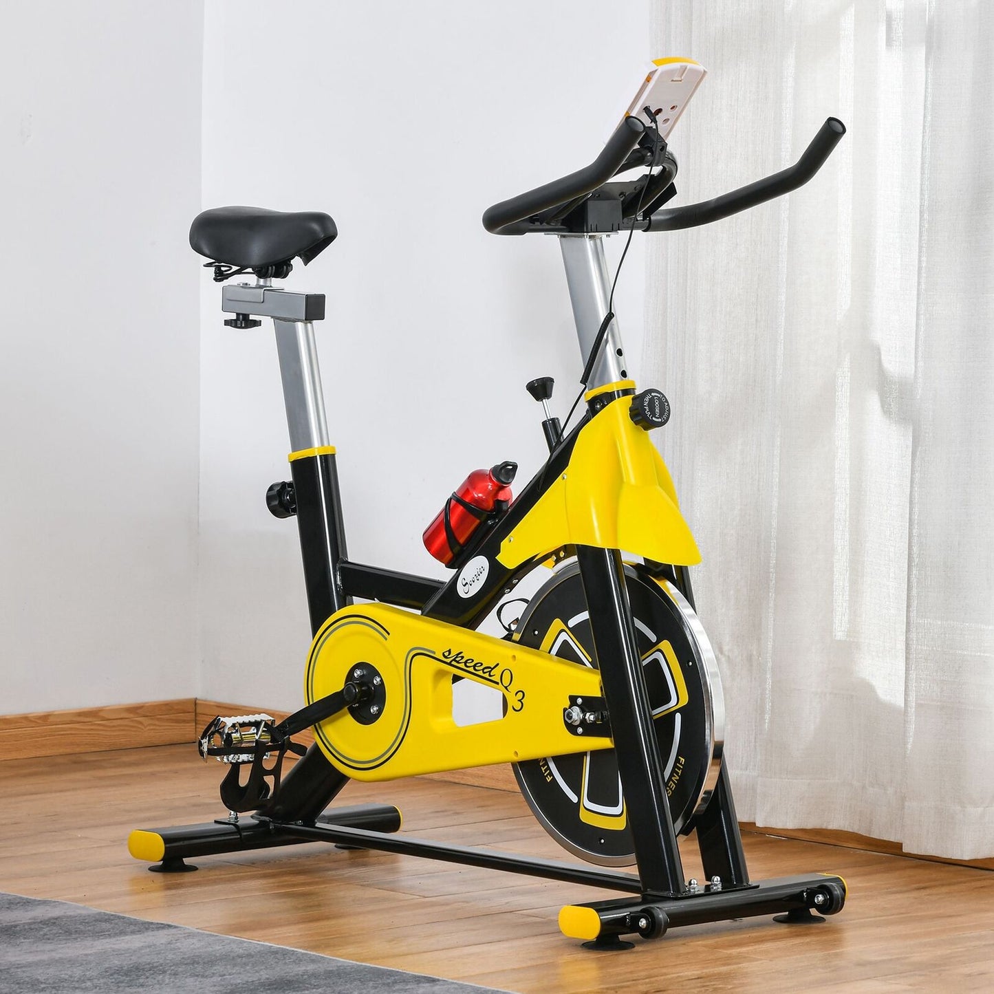 Exercise Bike 6kg Flywheel Belt Drive w/Adjustable Resistance LCD Display