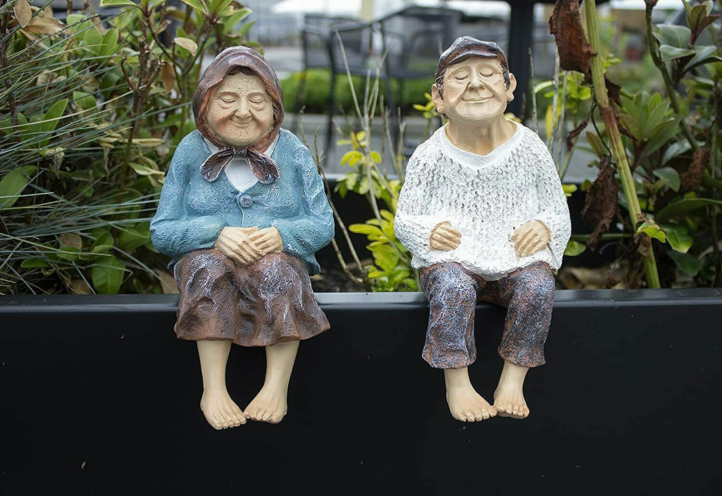 Grandparents Garden Ornaments Grandma Grandad Figures Nana Papa Statues Home