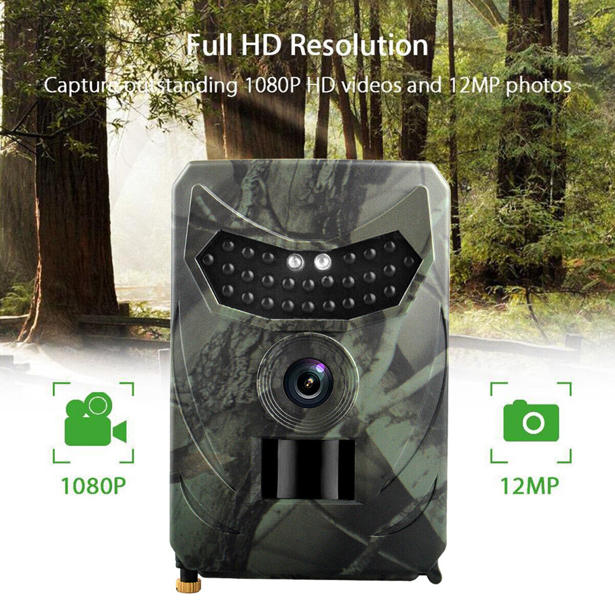 24MP Mini Hunting Trail Camera 1080P Wildlife Animal Trap IR Night Vision Cam UK