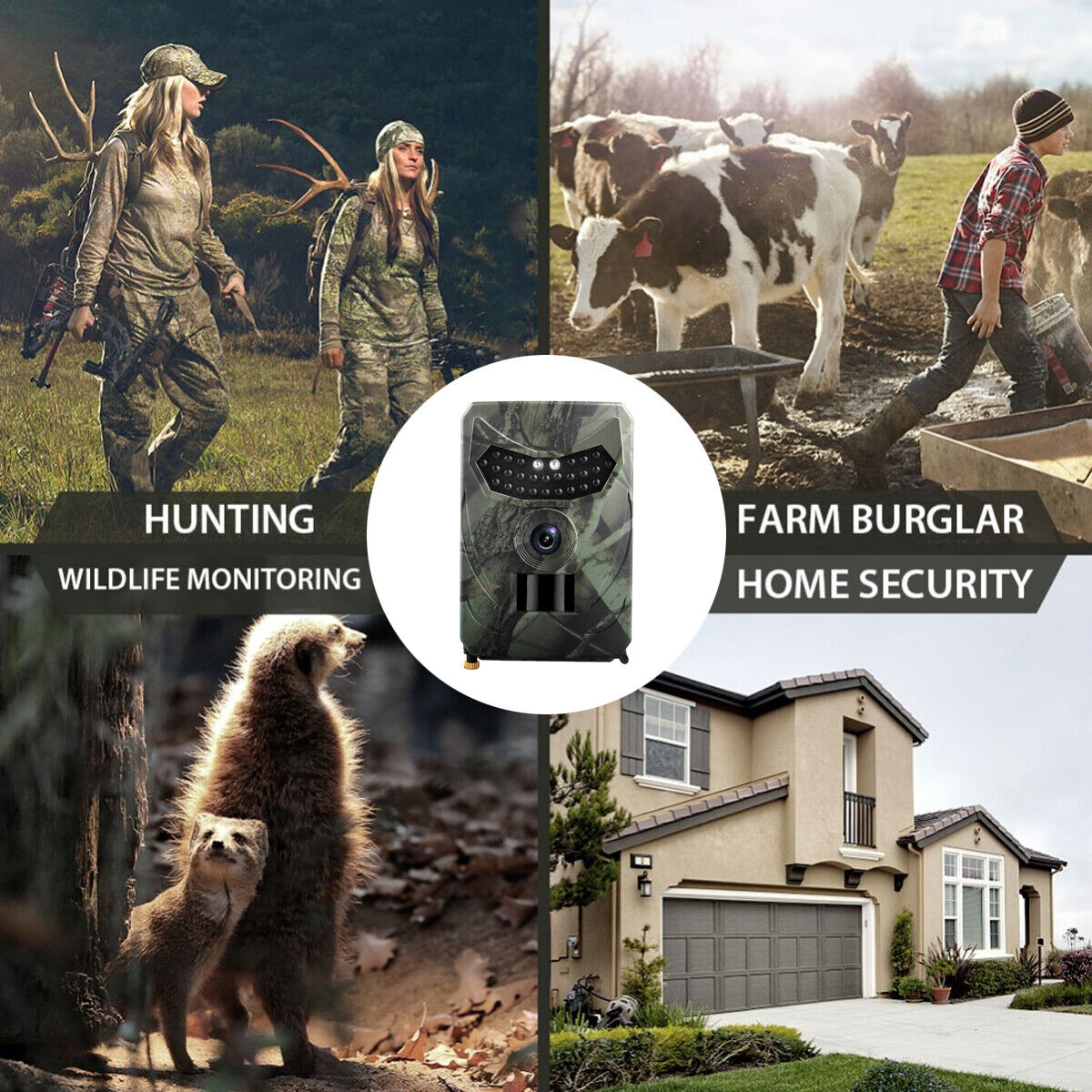 24MP Mini Hunting Trail Camera 1080P Wildlife Animal Trap IR Night Vision Cam UK