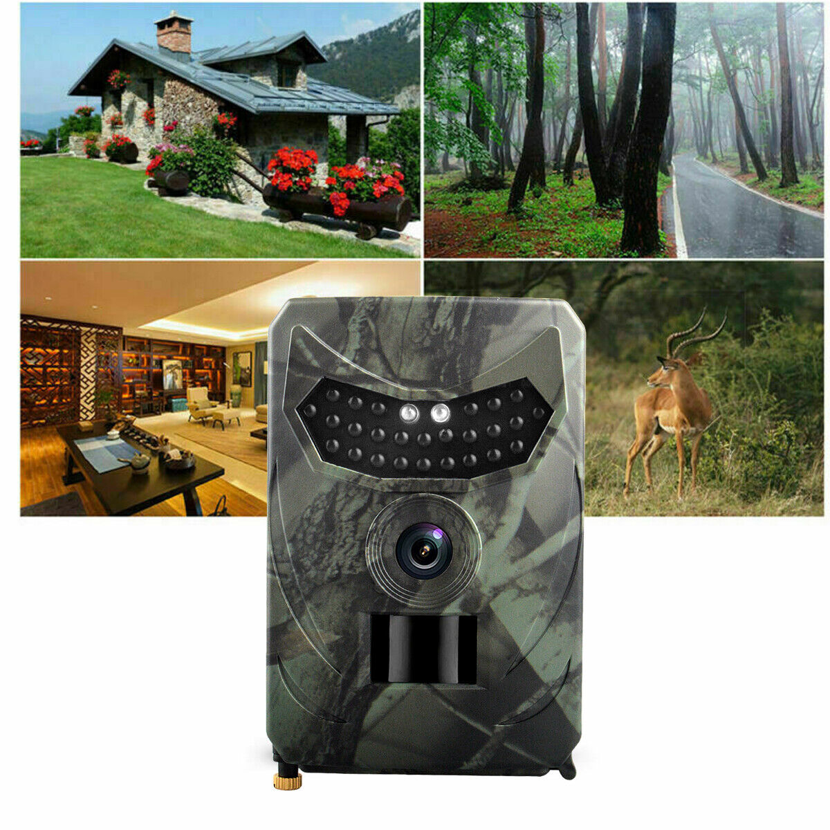 24MP Mini Hunting Trail Camera 1080P Wildlife Animal Trap IR Night Vision Cam UK