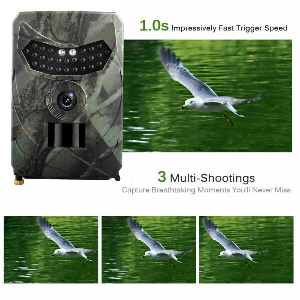 24MP Mini Hunting Trail Camera 1080P Wildlife Animal Trap IR Night Vision Cam UK