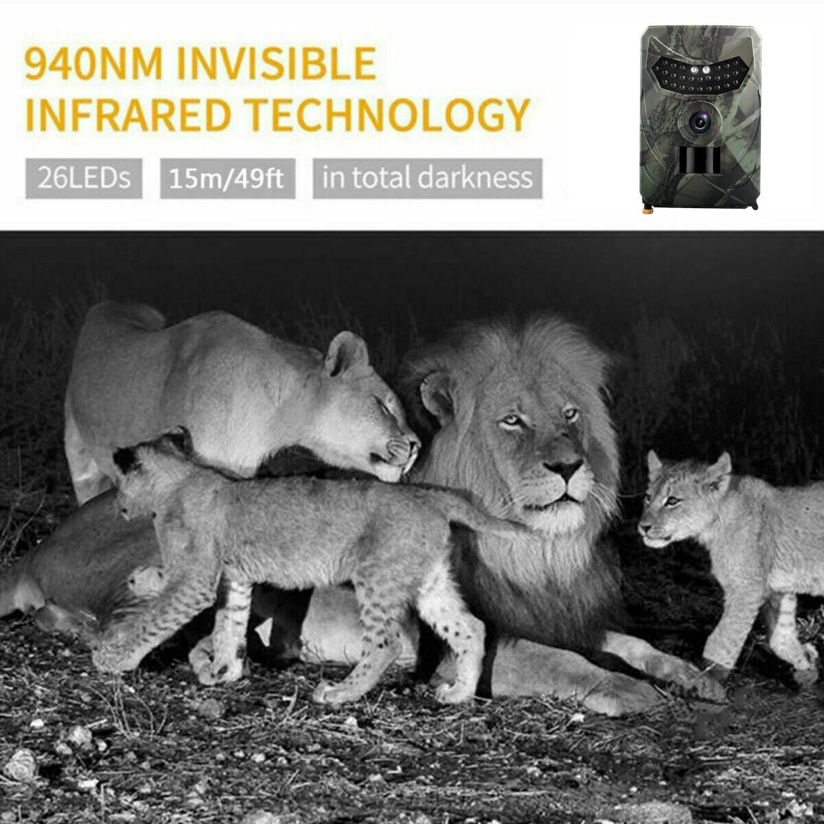 24MP Mini Hunting Trail Camera 1080P Wildlife Animal Trap IR Night Vision Cam UK