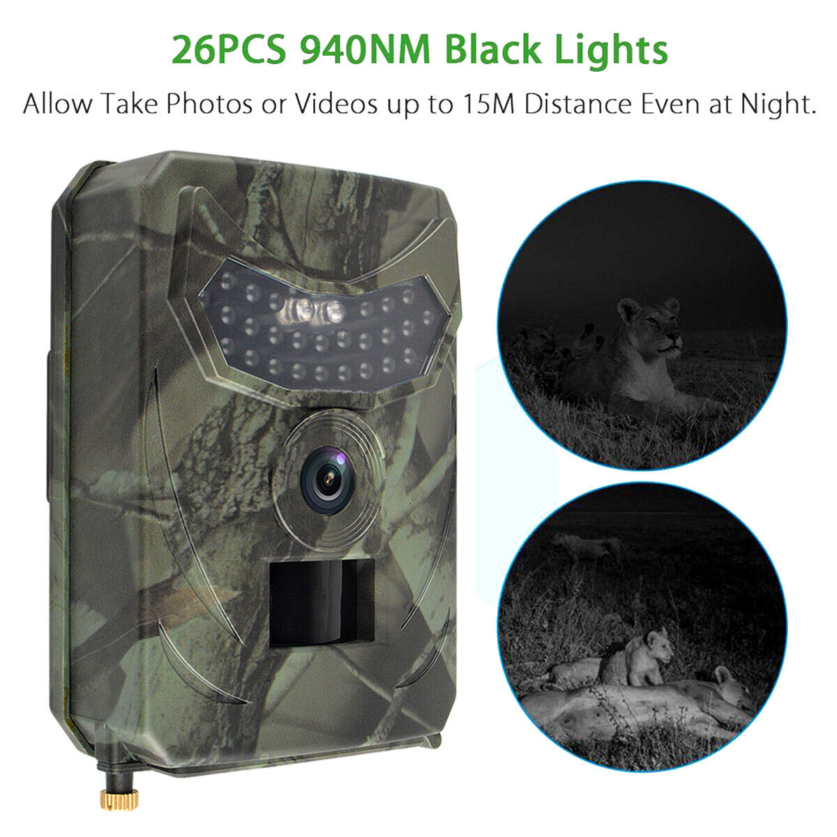 24MP Mini Hunting Trail Camera 1080P Wildlife Animal Trap IR Night Vision Cam UK