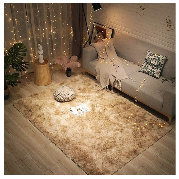 Fluffy Large Rugs Anti-Slip Super Soft Carpet Mat Floor Living Room Bedroom Rug