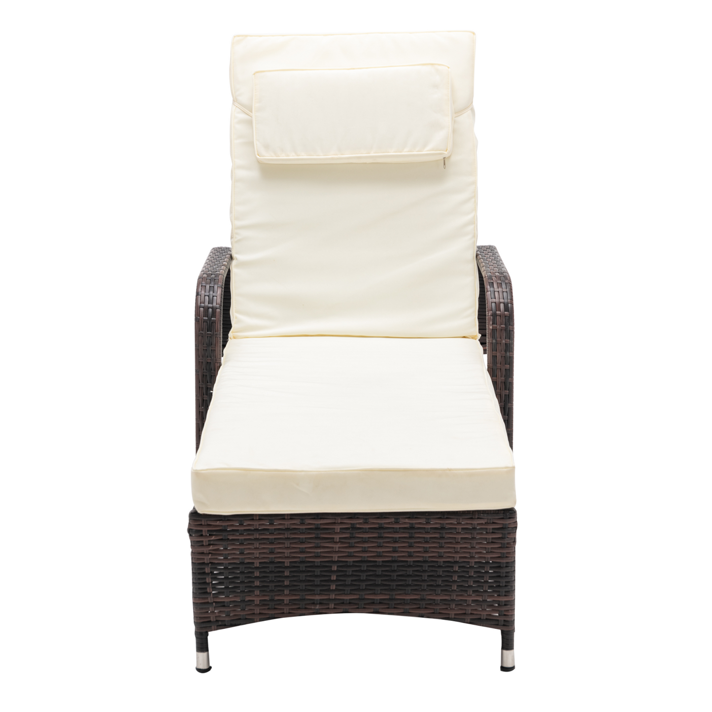 Stylish Rattan Sun Lounger Bed Recliner Outdoor Garden Chair