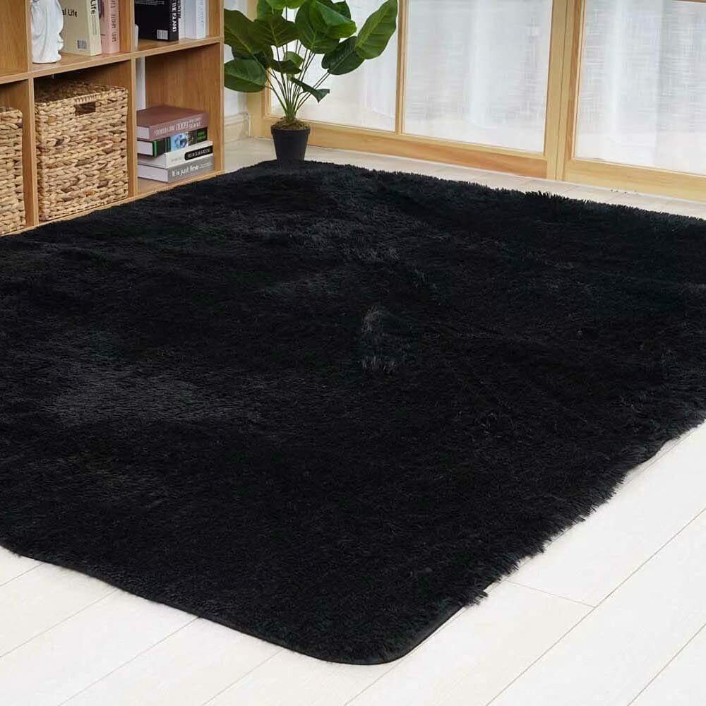 Fluffy Large Rugs Anti-Slip Super Soft Carpet Mat Floor Living Room Bedroom Rug