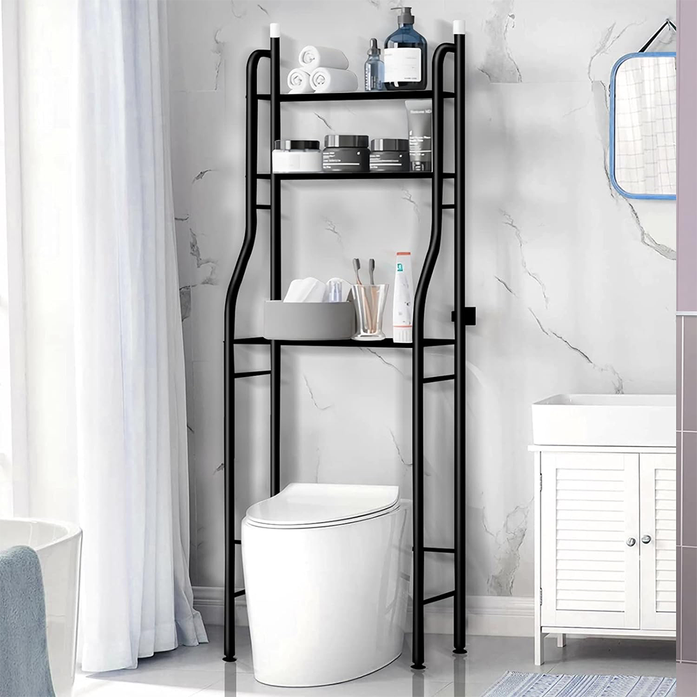 3 Tier Over Toilet Storage Rack Bathroom Laundry Washing Machine Shelf Organizer