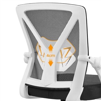 Home Office Chair Computer Mesh Desk Chair with Adjustable Arms and Height White