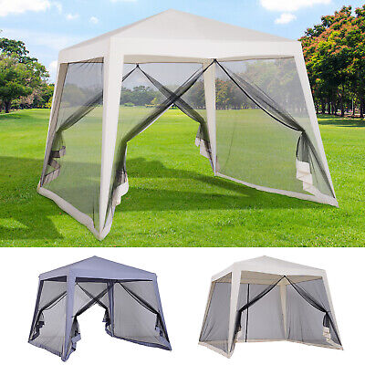 3 x 3(m) Gazebo Outdoor Canopy Tent Event Shelter with Mesh Screen Walls