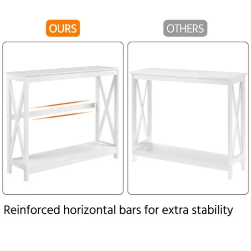 Console Table Narrow Sofa Table 2-Tier Hallyway Table for Entryway Living Room