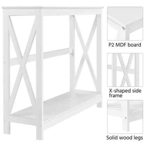 Console Table Narrow Sofa Table 2-Tier Hallyway Table for Entryway Living Room