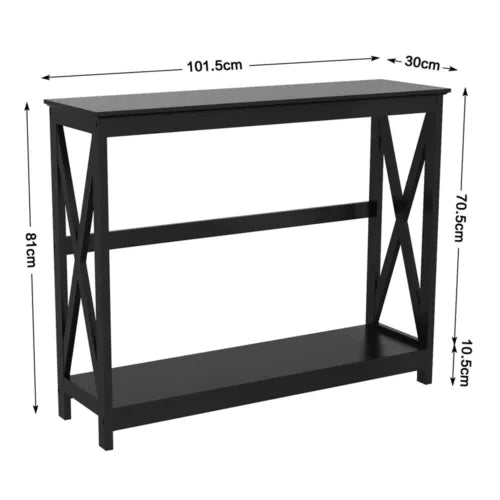 Console Table Narrow Sofa Table 2-Tier Hallyway Table for Entryway Living Room